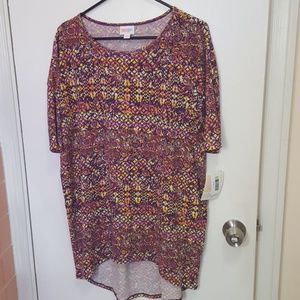NWT!  Small patterned Lularoe Irma top